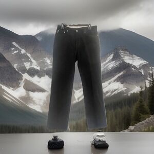 Polo Jeans Company Saturday Jean Pants Womens 8‎ Black Corduroy Straight Leg